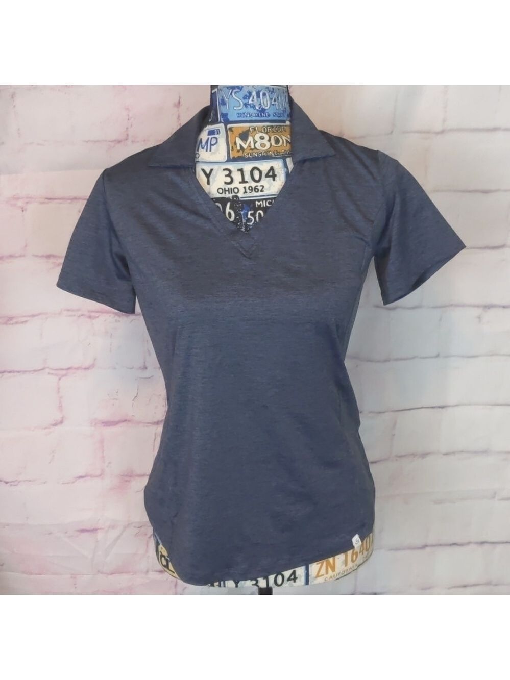 Lady Hagen space dye shirt sleeve polo size XS